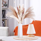Didaey 10 Pack Composite Plastic Flower Vases Bulk White Small Boho Floral Vases for Dried Flower Bouquet Pampas Grass Centerpieces Fall Wedding Party Living Room Decor(Classic) - style: Classic