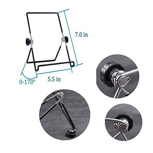 MOACC Tablet Stand, Portable Foldable Tablets Multi-Angle Non-Slip Adjustable Metal Holder Cradle Fit for 9-12.9 inch Tablet PC, Pad (2 Pack)