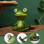 Frog Figurines Ornaments -Resin Shake Head Frog Statues-Adorable Frog Sculpture Perfect for Home Decor or Gift