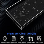 MaxGear Acrylic Vanity Tray, Clear Bathroom Storage Tray for Countertop, Toilet Tank, and Bathtub – Perfect Organizer for Perfume, Soap, Towels, Tissue, Candles, and Plants, 11.8 × 5 × 1.2 Inches