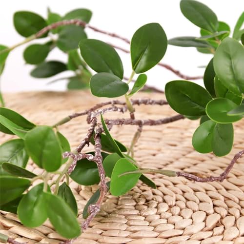 HANDIC 3 Pcs Faux Stems Artificial Branches for Vase Greenery Stems Faux Branches for Vase Plant Artificial Eucalytus Branches Plants (45"/Each Branch) (3, Green)