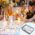 Stainless Steel Ice Cube Trays with Lid, Easy Release Durable Metal Ice Mold for Freezer, Ideal for Whiskey, Cocktails & Drinks (2 Pack) - color: 6-Cube Ice Tray - Pack of 2