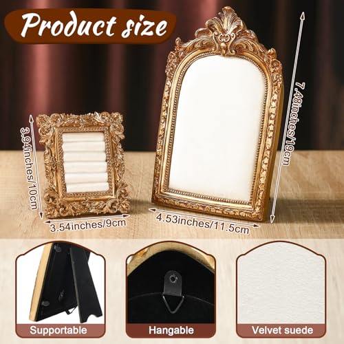 Liliaafar 2 Pcs Vintage Ring Holder Jewelry Display Stand for Vendors Necklace Jewelry Organizer with Velvet Backing for Women Engagement Wedding Anniversary(Classic,White) - color: White, style: Classic