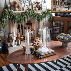 Hurricane Glass Candle Holders 4Pcs Fluted Candlestick Holders for Taper Candles with Cylinder Covers Crystal Candle Sticks Holder Decor for Wedding Birthday Christmas Table Decoration - size: stripe