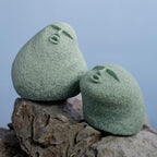 Cute Stone Primitive Man Figurine: Funny Stoneman Statue for Outdoor Decor, Carving Face Garden Home Decoration Fish Tank Ornament - Set of 3 - style: Set of 3