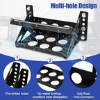 Metal Steel Battery Mounting Trays - Fits up to 10.63"×7.06"×7.5", Anti-Rust Corrosion for Cars, Trucks, Boats, RVs, Pickup,and Trailersr,Easy Bolt-In Battery Tray