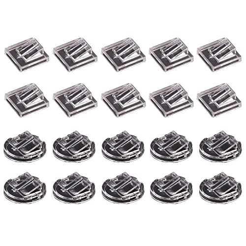 lasenersm 20Pcs Mini Plastic Ring Holder Plastic Ring Display Clip Plastic Ring Clips Single Ring Display Holder Ring Display Stands Organizer Rings Jewelry Display for Home Jewelry Retail