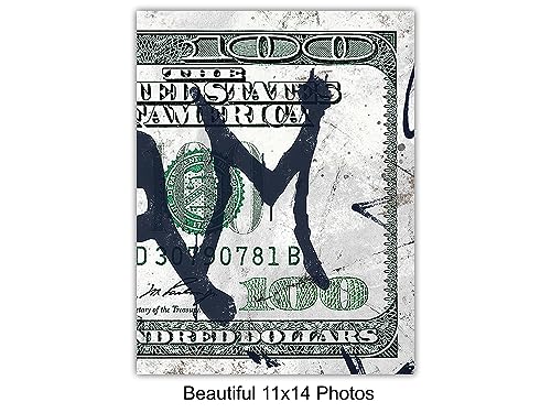 Motivational Graffiti Wall Art LARGE 11x14 - Inspirational Posters for Home Office Decor - Entrepreneur Gifts - positive affirmation - Motivation, Inspiration - Small Office Decor - Quotes Wall Art - size: 1 - 11x14 Inch Prints