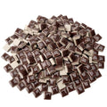 300g / 200 Pieces Ceramic Mosaic Tiles for Crafts,Versatility Square Mosaic Tiles Ceramic for Bathroom Kitchen DIY Art Projects,0.47in Square Glass Tiles for Jewelry Making, Chocolate - color: Chocolate
