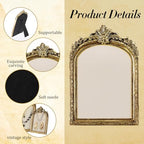 2pcs Gold Resin Jewelry Display Stand,Vintage Jewelry Holder Photo Frame Earring Holder,Velvet Necklace Tray Resin Jewelry Photography Props or Jewelry and Collectibles