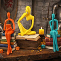 AceOrbit 3 Pcs Thinker Statues Mid Century Modern Decoration Thinker Sculptures Abstract Art Ornament Modern Aesthetic Figurine Decor Suitable for Home Bedroom Office Shelf Table Desk Bookshelf Decor - style: Thinker