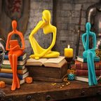 AceOrbit 3 Pcs Thinker Statues Mid Century Modern Decoration Thinker Sculptures Abstract Art Ornament Modern Aesthetic Figurine Decor Suitable for Home Bedroom Office Shelf Table Desk Bookshelf Decor - style: Thinker