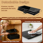 Electric Warming Tray, 3-in-1 Food Warmers for Parties Buffet with 10 Temp Settings and Timer, 25"x15" Glass Surface Warming Mat for Food, Warming Tray for Parties Buffet,Gatherings - size: Extendable-25x15Inch
