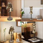 Handcrafted Resin Sculpture (Bronco)- Modern Home Decor Accent, Trending Living Room & Office Decor, Elegant Tabletop & Shelf Decor for Desk, Bookshelf, Nightstand - Unique Gift Idea - style: Bronco