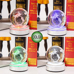 IFOLAINA LED Light Base Lighted Display Stand for Crystal Ball Glass Art Tumbler RGB Multicolor Lighting Round Pedestal USB Battery Operated - Sphere Stand - size: Concave