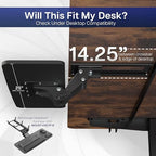 VIVO Adjustable Computer Keyboard & Mouse Platform Tray Ergonomic Under Table Desk Mount Drawer Underdesk Shelf (MOUNT-KB03B) - color: Black, size: 25"