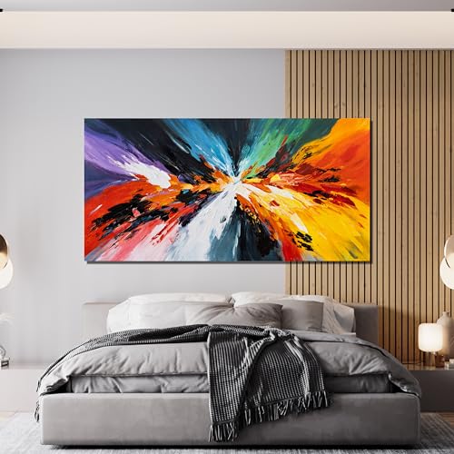 Canvas Wall Art Decor Modern Wall Art Pictures For Living Room Black and White Wall Art Decor Canvas Abstract Art Work Colorful Abstract Wall Art Prints For Bedroom Office Home Wall Decor 24" x 48" - color: XY-E, size: 48"L x 24"W