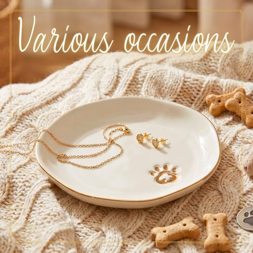 InnoBeta Vet Tech Gifts, Veterinary Gifts for Women, Ceramic Jewelry Tray, Decorative Trinket Dish for Rings Earrings Necklaces Bracelet, 4.75"