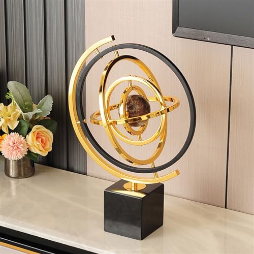 Statue Decorations Modern Luxury Globe Ornament Office Desktop Home Living Room TV Cabinet Decorations Home Decor Object