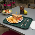 Carlisle FoodService Products CT121608 Café Standard Cafeteria / Fast Food Tray, 12" x 16", Forest Green - color: Green