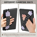 MoKo Security Hand-Strap for 9-11 Inch Tablet, iPad/Kindle Fire HD/Samsung, High-Elasticity Versatile Hand Strap Lightweight Finger Grip Holder, Taro Purple - color: Taro Purple, style: Patterned Strap