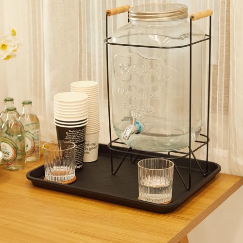 Boot Tray 2 Packs All Seasons Multi-Purpose, Waterproof Boot Trays for Entryway Indoor & Outdoor, Non-Slip Shoe Tray, 16.7"x12.8",Black - color: Black