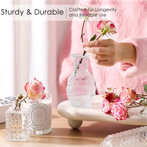 40 Pcs Glass Bud Vase Set, Small Glass Vases for Flowers, Mini Clear Bud Vases for Centerpieces, Wedding, Home, Office and Table Decoration, Clear - color: Clear, size: 40pcs