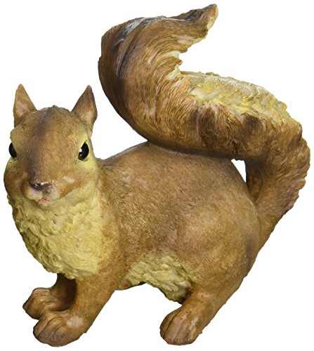 Design Toscano Scamper the Woodland Squirrel Outdoor Garden Statue, 7 Inch Tall, Cast Stone Resin, Brown Finish - style: Scamper