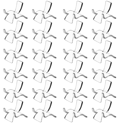 Bonsicoky 24 Pcs Acrylic Easel Display Stands - Versatile Acrylic Holders for Showcasing Crystal Geodes, Rocks, Minerals and Treasured Collectibles - Large Size - style: 24 Pack - Large Size