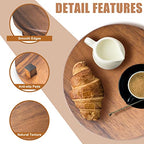 Walnut Wood Pedestal Stand, Decorative Wood Riser For Display, Farmhouse Decor Soap Tray, Displays Your Plant Bottles Candles for Your Home (Round,9 x 1.57Inch) - size: Round & 9*9*1.57 ''