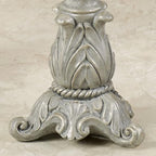 Touch of Class Lionna Candleholder Set of Two - Resin - Blue, Gray, Gold - Candlesticks for Bedroom, Living Room, Dining Room, Mantel, Office, Hallway, Entryway, Foyer - Pillar Holders