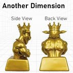 Muscle Goat Trophy – 9" G.O.A.T. with Muscle Resin Award for Fantasy Football, Office Desk, Best Player Trophy