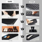 HIYARD Rubber Boot Tray, Shoe Tray for Entryway, Multipurpose Boot Mat, Shoe Mat Indoor and Outdoor, 16x27.5,Black