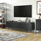Henn&Hart Whitman, 70'' Rectangular TV Stand, Charcoal Gray - color: Charcoal Gray, size: 70'' Rectangular TV Stand