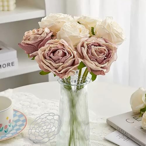 OYEFLY 6Pcs Flower Arrangement Holder,Metal Floral Grid Used for Vase Flower Arrangement Art (4in5in6in6) - color: 4in5in6in6