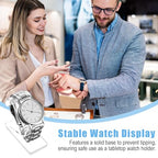 Prasacco Clear Watch Display Stand, 2Pcs Single Watch Holder Organizer Acrylic Watches Holders Display Rack Jewelry Holders Stand for Bracelet Jewelry Storage