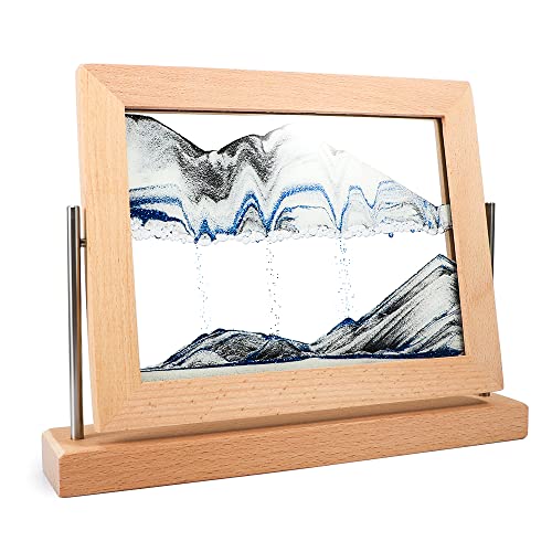Bochino Moving Sand Art Picture Dynamic Sand Picture 3D Sand Art Frame Sandscape Moving Sand Picture for Home & Office Décor - color: Bule