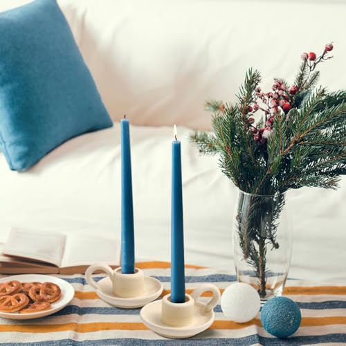 Candle Holder, 2PCS Halloween Nordic Style Ceramic Taper Candlesticks Holders Coffee Table Decor, Christmas Weddings, Desktop Ornaments Home Decor