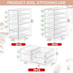 caktraie Makeup Organizer Storage With 30 Drawers, 6 Pcs Desktop Office Supplies, Desk Organizers, Clear Accessories, Dustproof Drawer and for Make Up, Jewelry, Pen, Stationary - size: 30 Drawers