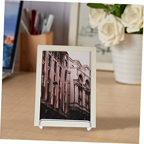 2pcs Modern Minimalist Metal Display Stand for Home Decoration Sturdy Book Holder and Showpiece Rack for Magazines Plates and Frames Finish