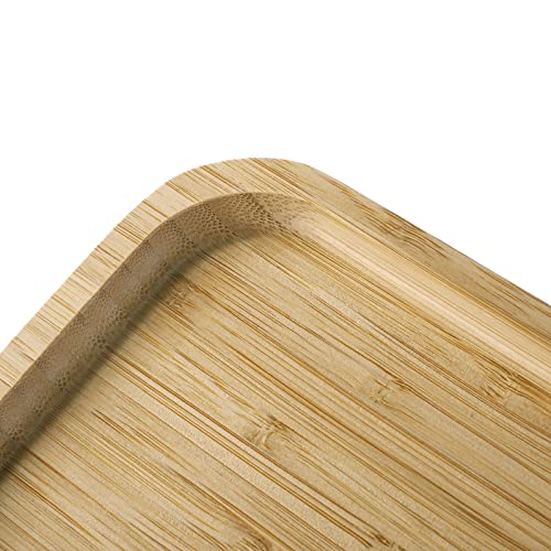Bamboo Vanity Tray, Bathroom Counter Tray, Toilet Tank Top Tray for Organizing and Decor Display, 9.8 x 5.5 x 0.8 inch - size: 9.8" x 5.5" x 0.8"