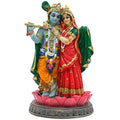 alikiki Indian God Radha Krishna Statue - 5.7”H Hindu Goddess Radha and God Krishna Sculptur India Murti Item Home Office Temple Mandir Shrine Altar Pooja Item - size: 5.7”H