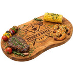 Personalized Grill Cutting Board for Men, Him - Custom Boards for BBQ & Grilling Master, Unique Gift for Dad, Husband, Grillfather, Grandpa, Uncle, Brother, Boyfriend, Papa, Father’s Day Gifts - color: Custom Grill Gifts