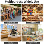 PecMuikee Greeting Card Display, 4 Tiers Clear Acrylic Sticker Display Stand for Vendors Retail, Display Photo Stand for Counter Tabletop Display Supplies, 1 Set - color: 1 Set