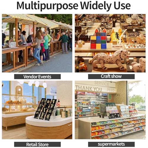 PecMuikee Greeting Card Display, 4 Tiers Clear Acrylic Sticker Display Stand for Vendors Retail, Display Photo Stand for Counter Tabletop Display Supplies, 2 Sets - color: 2 Sets