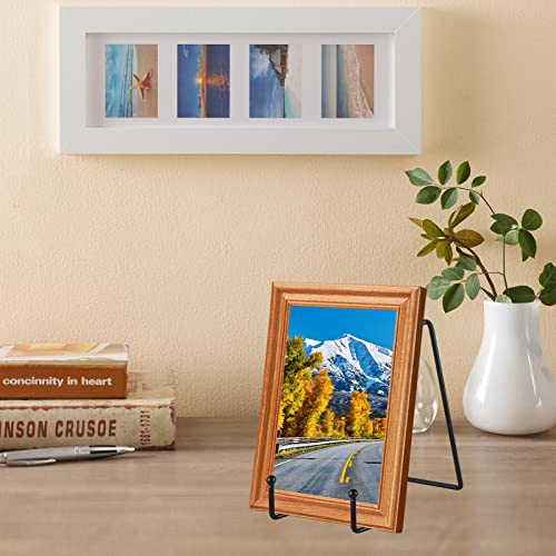 IBosins 5 Pack 6 Inch Plate Holder Display Stands, Metal Black Frame Stand for Picture, Book, Photo Easel, Creation, Collectibles - color: Black, size: 6 Inch