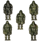 Nupuyai Natural Green Jade Gorillas Statue for Home Office Decor, Healing Carved Stone Ape Figurine Collectible Sculpture for Reiki Healing Meditation - size: 6.1-6.29''