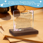 Heartfelt Gratitude Acrylic Plaque Gift, Precious Gift for Boyfriend's Mom, Sentimental Future Mother-In-Law Appreciation Decor, Keepsake with Wooden Stand, XXD193 - style: Boyfriend's Mom