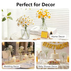 RUCKAE Small Clear Bud Vases Bulk 22 Pack Mini Flower Glass Vases for Centerpiece Table Wedding Decorations Home Decor Party - style: Transparent 22 Pack