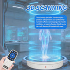Remote-Controlled Motorized Electric Turntable,Heavy Duty Rotating Display Stand,Speed-Adjustable Rotating Platform,Multi-Mode Photography Turntable for 3D Scan,Photography(19.7in/White) - size: 19.7inch/White/500Lbs Load